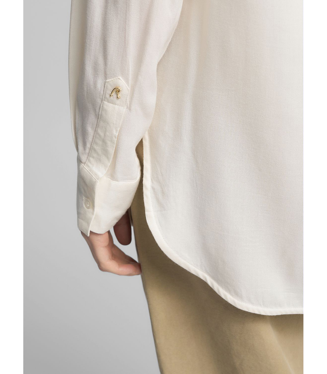 ストレートフィットロングシャツ 詳細画像 オフホワイト 6